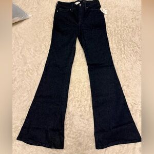 Good American indigo Flare Jeans